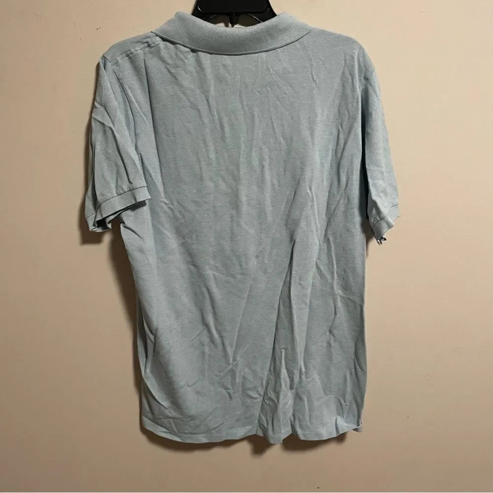 Lacoste Cotton Light Blue Polo- Size 9 (4XL)